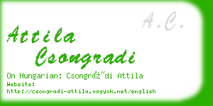 attila csongradi business card